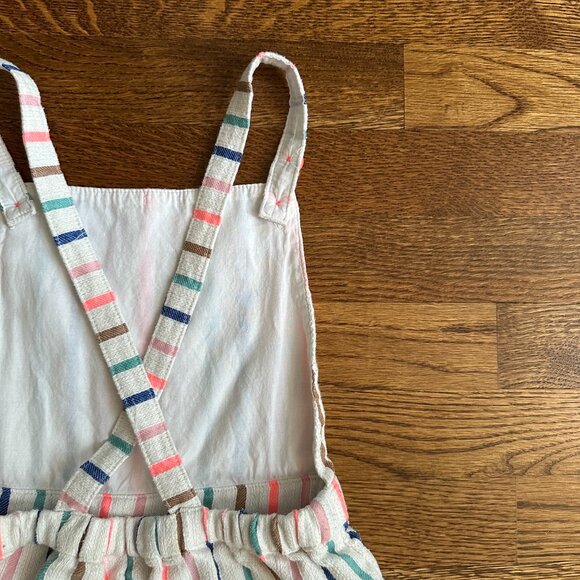 Size 4/5 Striped Shorts Overalls by Mini Boden - Picture 5 of 5
